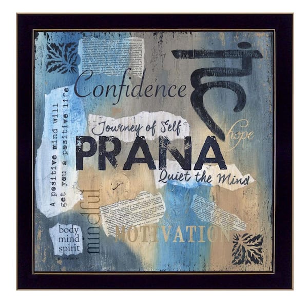 HomeRoots Charlie Yoga Series Prana 1-Piece Framed Wall Art 14 in. x 14 in.