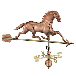 Horse Weathervane with Arrow - Pure Copper
