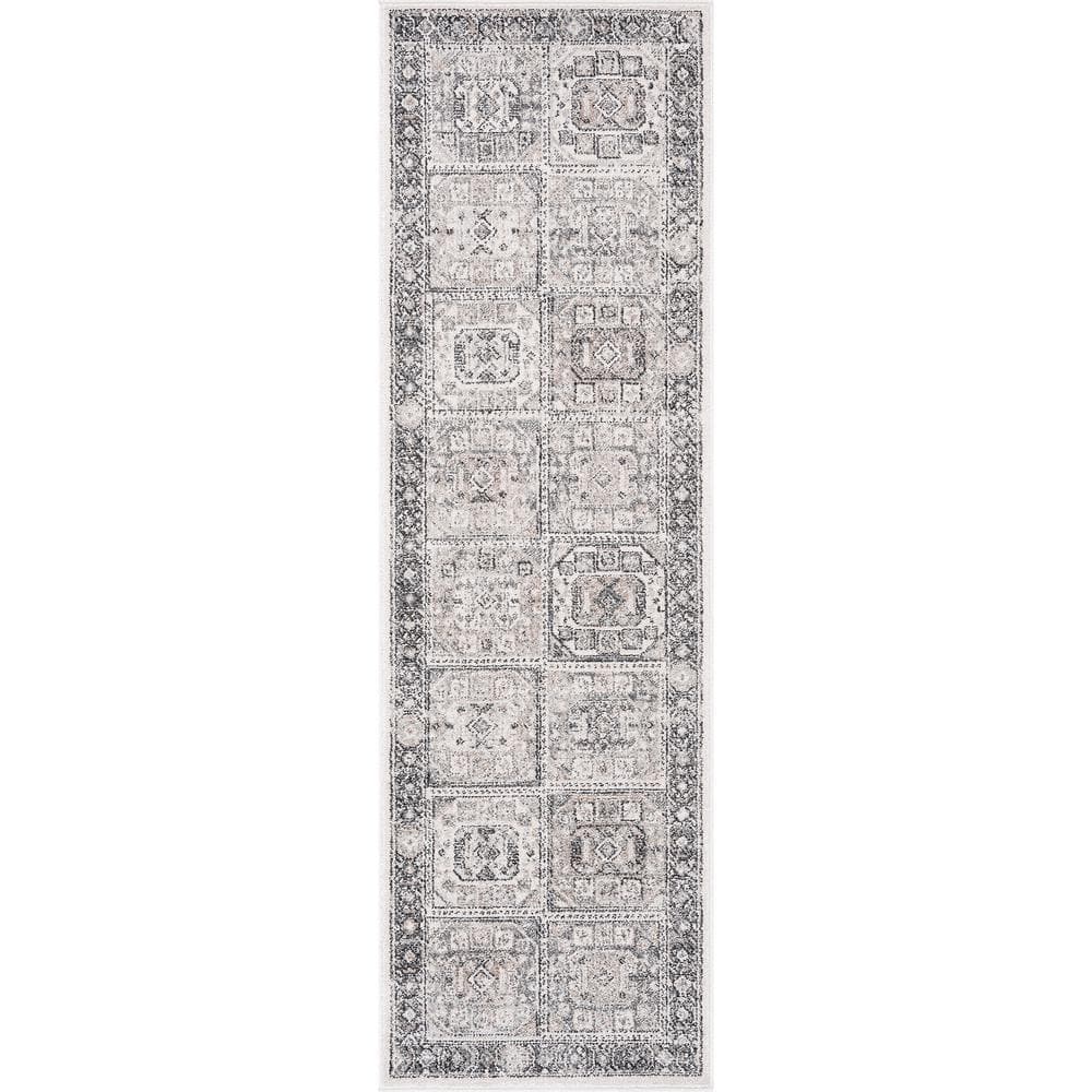 Magic Traditional Gray and Cream 2 ft. x 7 ft. Oriental Indoor Runner Rug price history on PriceWatchPro
