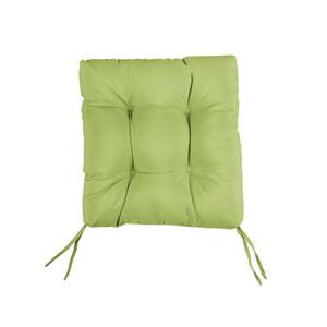 SORRA HOME Sunbrella Canvas Macaw Tufted Chair Cushion Square Back