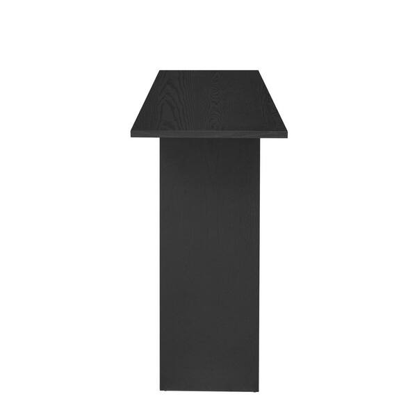 Harper & Bright Designs Arch Design 60 in. Black Rectangle