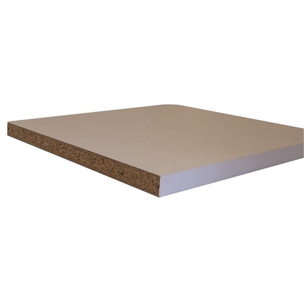 Veranda 3/4 in. x 15-3/4 in. x 4 ft. White Shelving Melamine Board