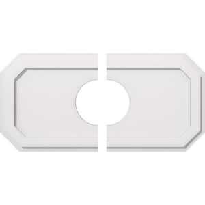 30 in. W x 15 in. H x 7 in. ID x 1 in. P Emerald Architectural Grade PVC Contemporary Ceiling Medallion (2-Piece)
