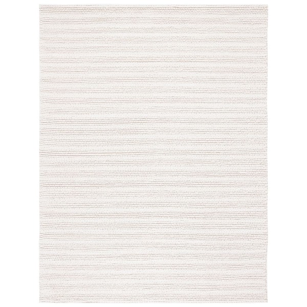 Natura 10 ft. x 14 ft. Ivory Striped Area Rug