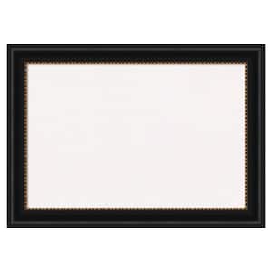 Manhattan Black White Corkboard 28 in. x 20 in. Bulletin Board Memo Board