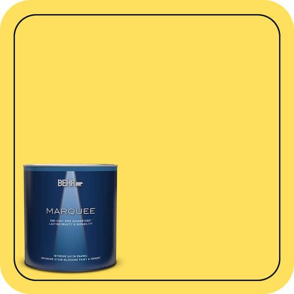 1 qt. #380B-5 Neon Light Satin Enamel Interior Paint & Primer