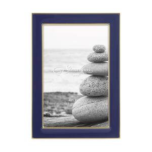 4 in. x 6 in. Navy Blue Single Picture Frame with Easel Back