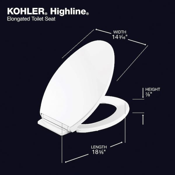 White Oval Anti Bacterial Soft Slow Close Toilet Seat Quiet Easy Quick Release 
