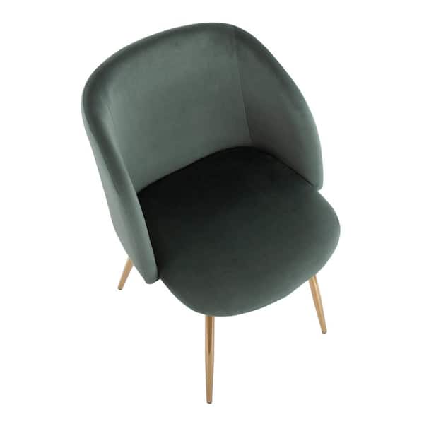 Lumisource Fran Sage Green Velvet, Sage Green Dining Room Chair Cushions
