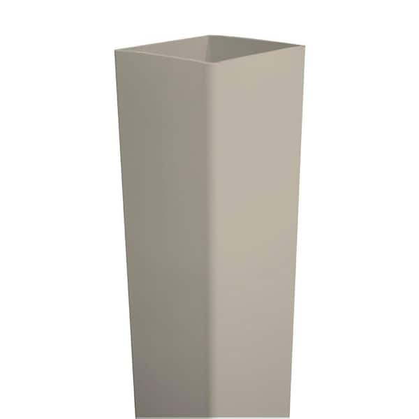4 in. x 4 in. x 7 ft. Khaki Vinyl Fence Blank Post