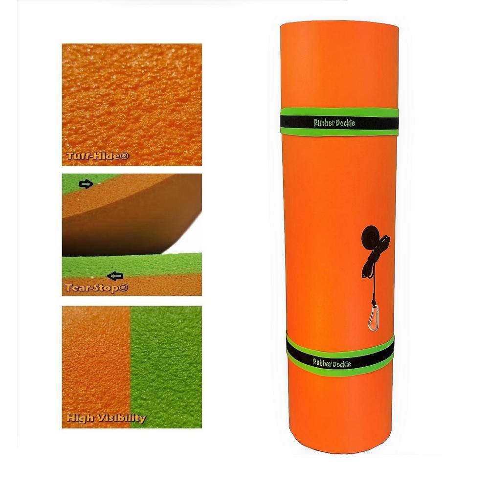 9x6 ft Orange and Green Foam Floating Water Mat
