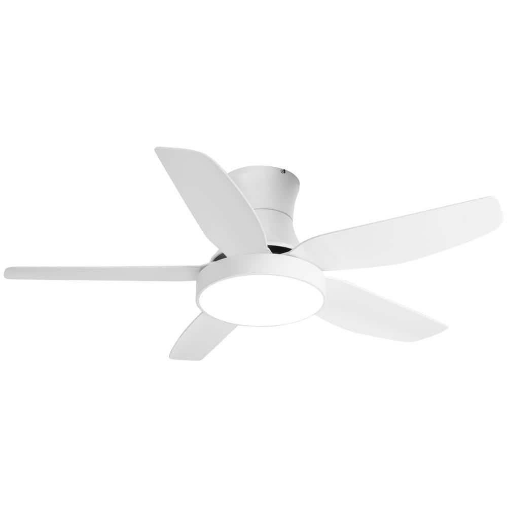 Reviews for Etokfoks 46 in. Indoor White Smart Ceiling Fan with LED