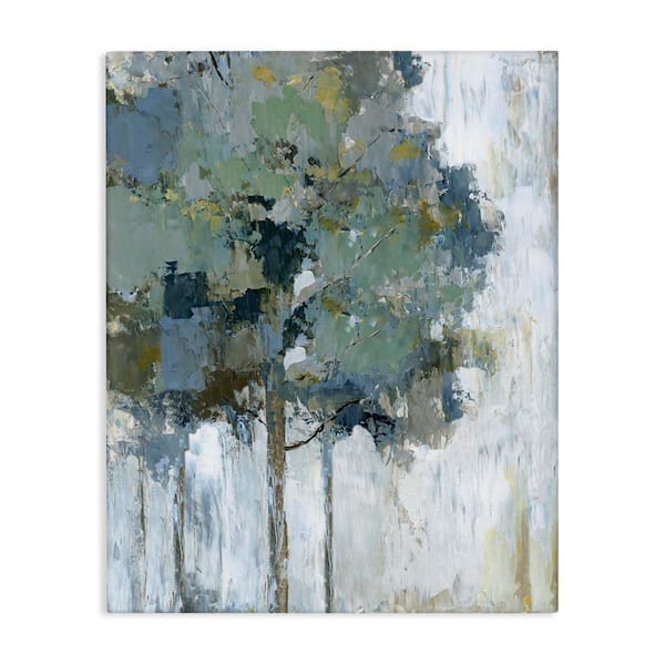 Flecked Tree Abstraction by Nan Unframed Nature Graphic Art Print 48 in. x 36 in.