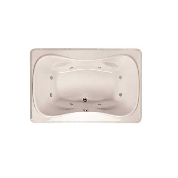 Hydro Systems Jennifer 72 in. x 48 in. Rectangular Drop-in Air Bath Bathtub in White