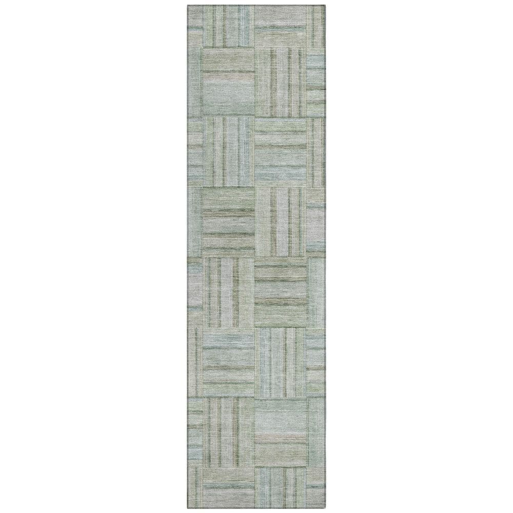 Chantille Machine Washable Indoor/Outdoor Abstract ACN2802 Sage 2 ft. x 7 ft. Runner Rug price history on PriceWatchPro