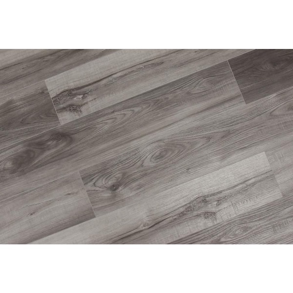 Take Home Sample - Victorum Idyllic Smoke 20 MIL x 7 in. W x 60 in. L Click Lock Waterproof Vinyl Plank Flooring
