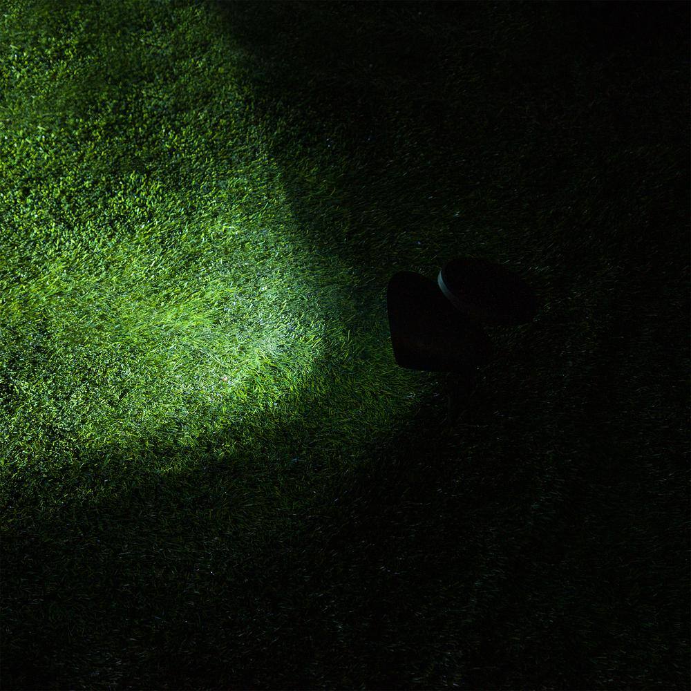 Black Solar Powered LED Pathway Light Set of 6