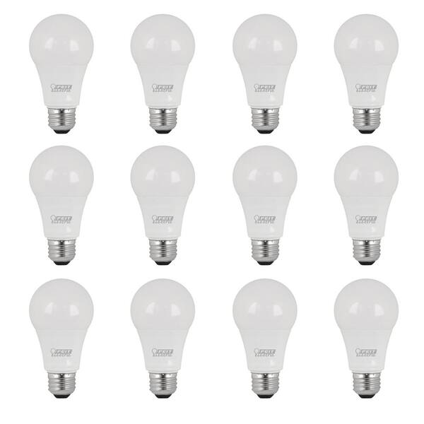 Feit Electric 60W Equivalent Daylight (5000K) A19 Dimmable LED Light Bulb (Case of 12)