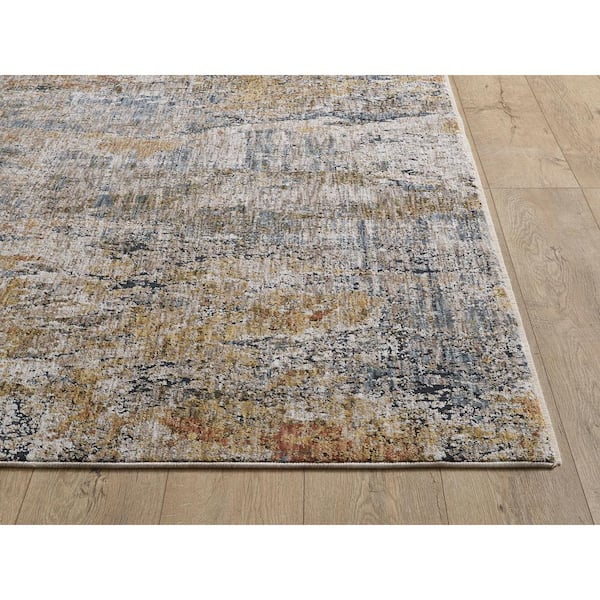 Ivy Rust 5 ft. x 7 ft. 10 in. Vintage Distressed Area Rug