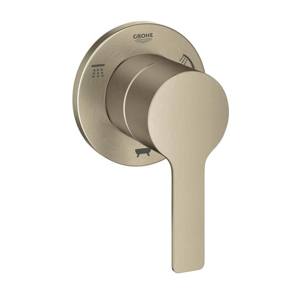 GROHE Lineare 1-Handle Wall Mount 3-Way Diverter Valve Trim Kit in Brushed Nickel (Valve Not Included)