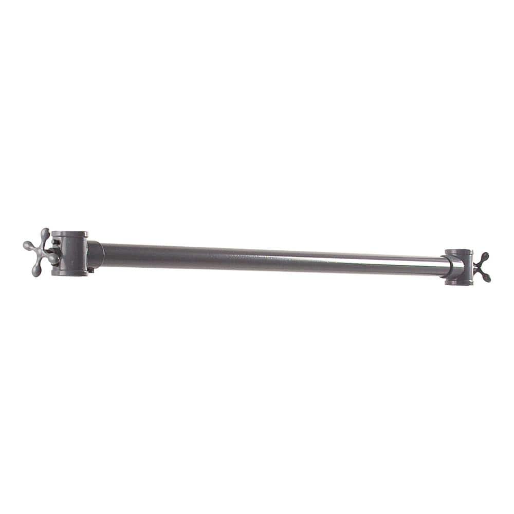Pipeline Gray Metal Clothes Rack 39 in. W x 1.25 in. H Add-on Arm