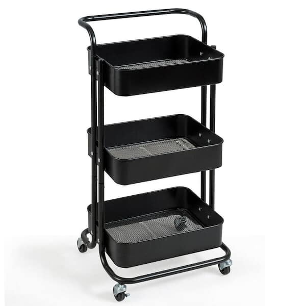 3-Tier Utility Carts with Brakes
