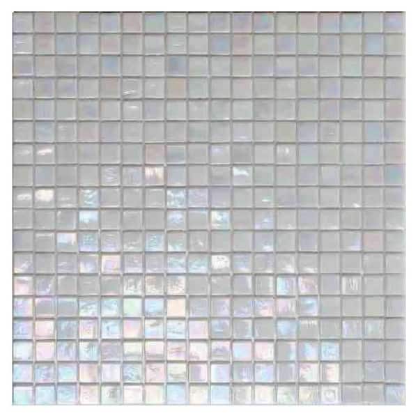 Apollo Tile Skosh 4" x 6" Glossy Light Bone White Glass Mosaic Uniform square Wall and Floor Sample Tile 0.13 sq. ft./Piece (1-Pack)