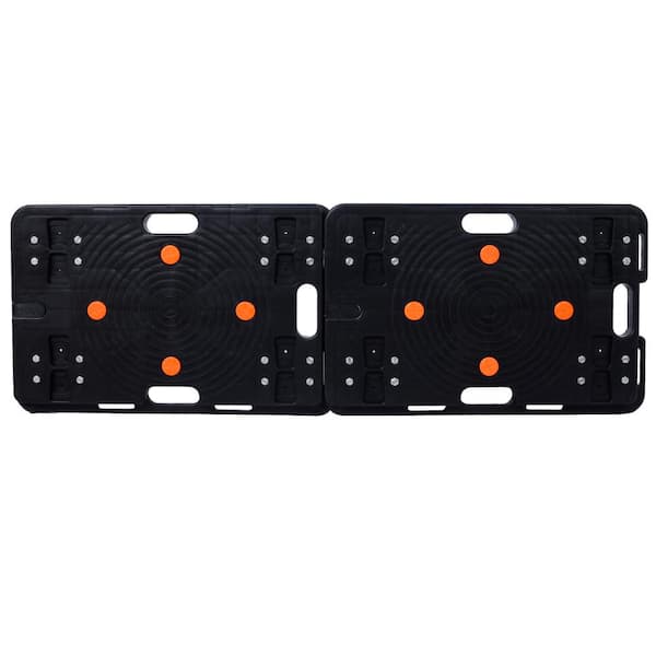 330 lb. Capacity Heavy Duty Furniture Moving Dolly, Interlocking Portable Mover with 4 Wheels for Heavy Items (2-Pack)