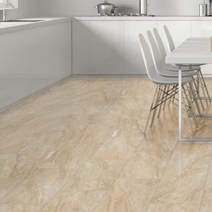 Aria Oro 12 in. x 24 in. Polished Porcelain Stone Look Floor and Wall Tile (704 sq. ft./Pallet)