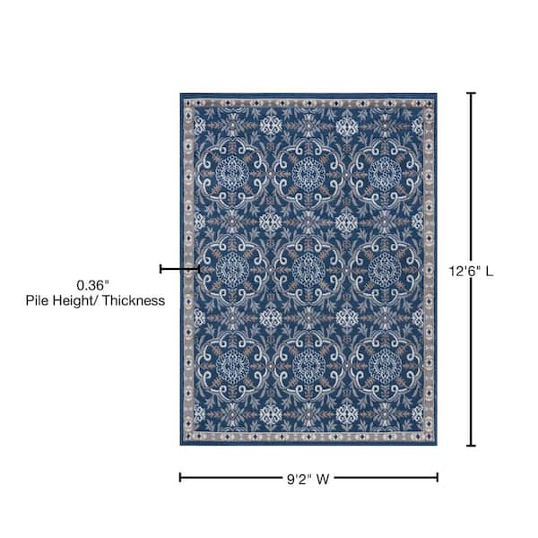 Payton Traditional Medallion Area Rug (9' x 13') - 8'10 x 13'1