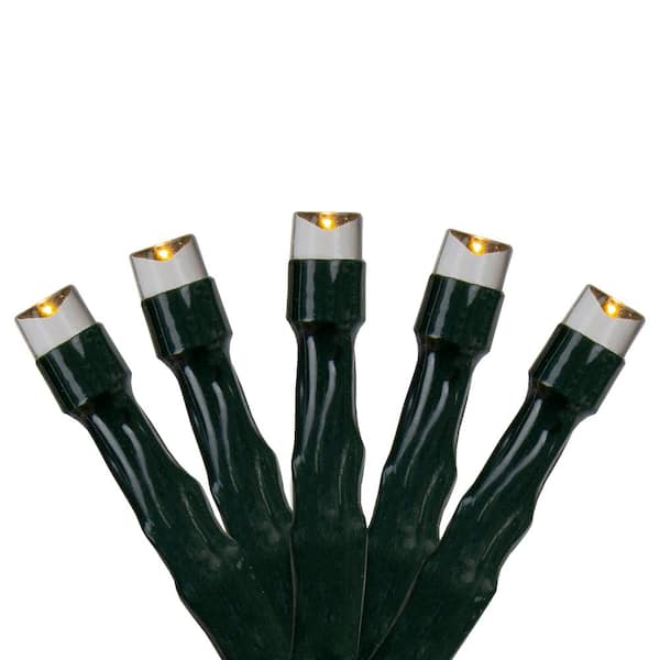 32 ft. 50-Count Smooth Constant LED Mini Neutral White Lights Christmas Specialty Lights 1-Pack