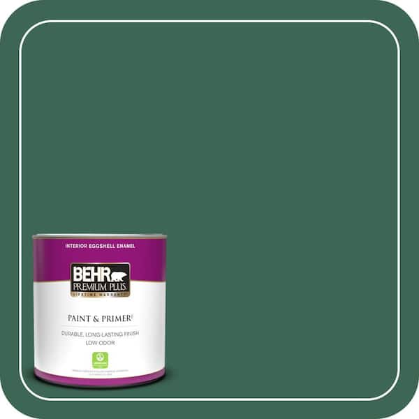 BEHR PREMIUM PLUS 1 qt. #480D-7 Isle of Pines Eggshell Enamel Low Odor Interior Paint & Primer