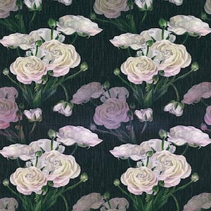 Pink Roses Vinyl Peel and Stick Wallpaper Roll, Removable Wallpaper for Bedroom, 2-Rolls (Covers 28.74 sq. ft.)