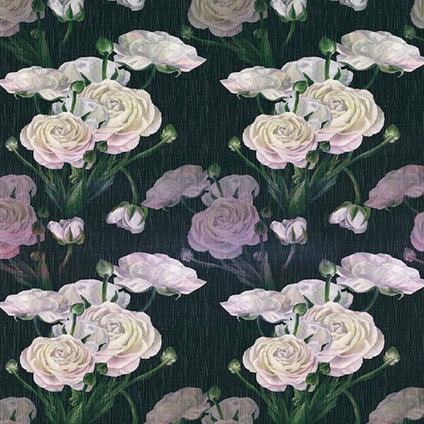 Jeedeson Pink Roses Vinyl Peel and Stick Wallpaper Roll, Removable Wallpaper for Bedroom, 2-Rolls (Covers 28.74 sq. ft.)