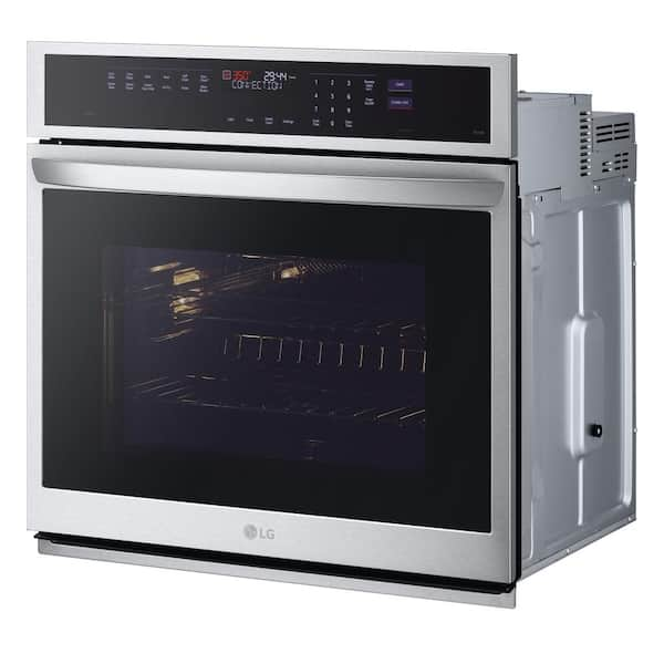 LG 4.7 Cu. ft. Smart Wall Oven with Convection and Air Fry Black Stainless Steel