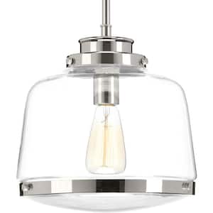 Judson Collection 1-Light Polished Nickel Pendant