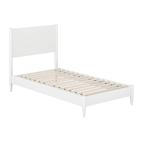 AFI Pasadena White Solid Wood Frame Twin Low Profile Platform Bed ...