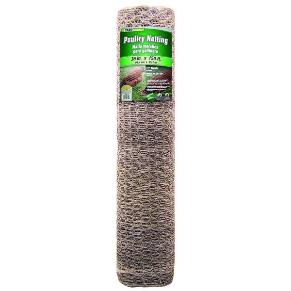 YARDGARD 3 ft. x 150 ft. x 1 in. 20-Gauge Poultry Netting