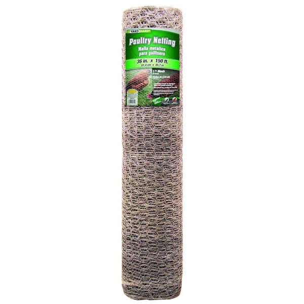 YARDGARD 3 ft. x 150 ft. x 1 in. 20-Gauge Poultry Netting