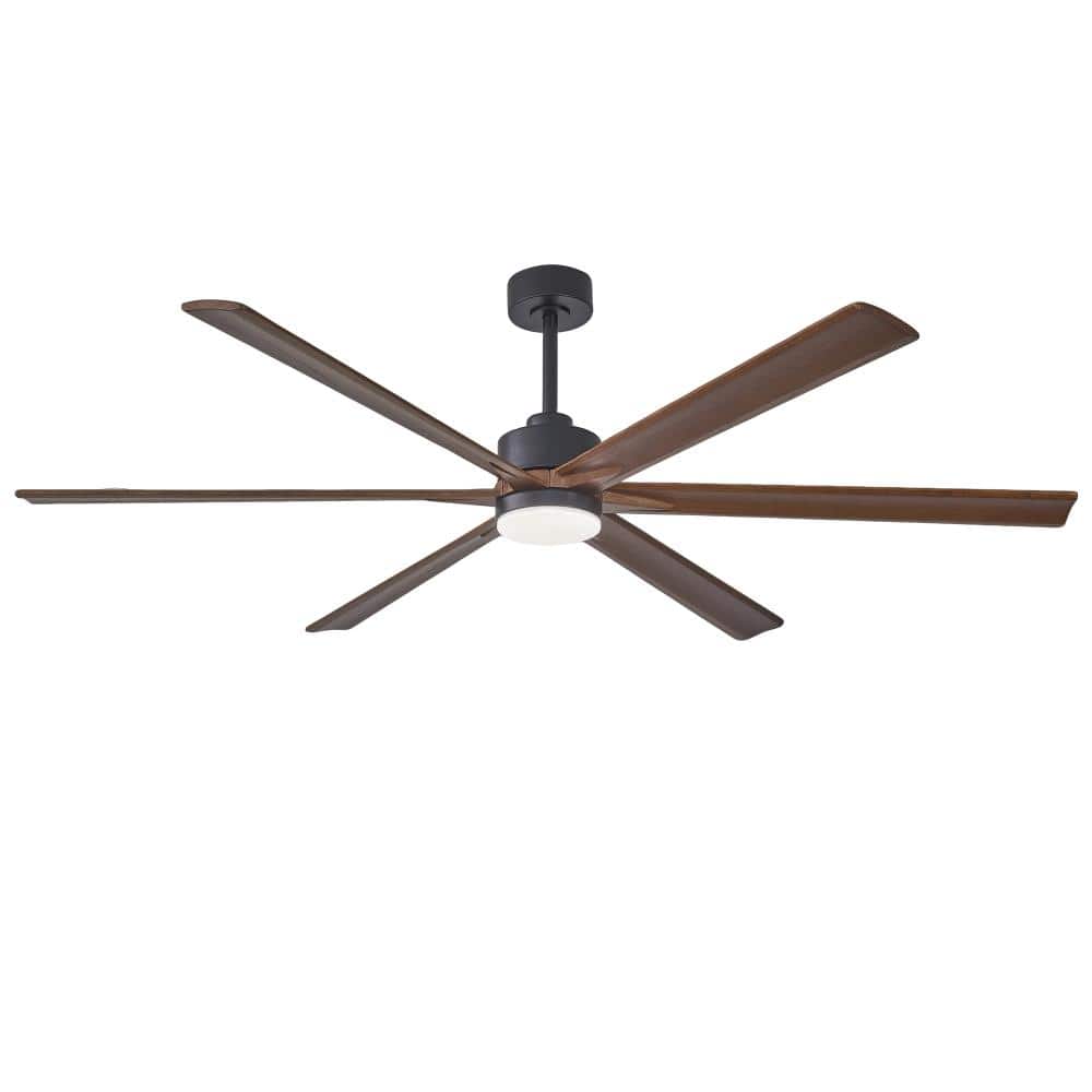 72 in. Red Walnut Downrod Mount Standard Ceiling Fan with Reversible Blades and LED Light Included price history on PriceWatchPro