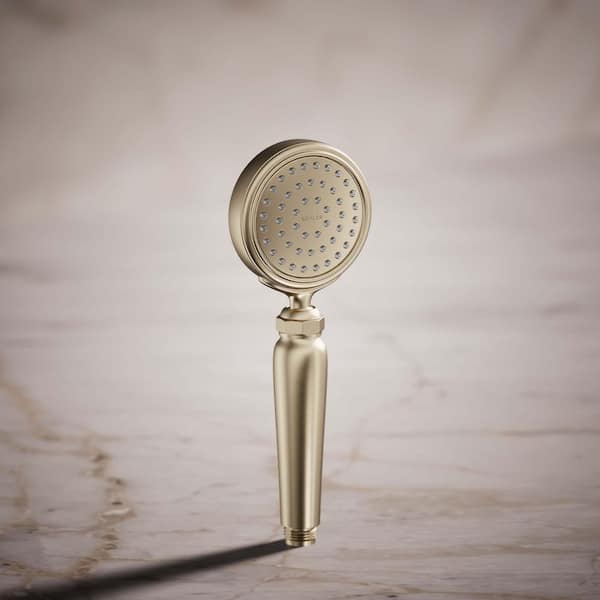 1-Spray Freestanding Handheld Shower Head 1.75 GPM in Vibrant Brushed Bronze
