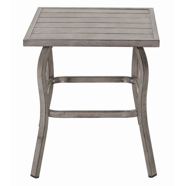 Teak 18 in. Square Wood Outdoor Side Table, Small Folding Picnic