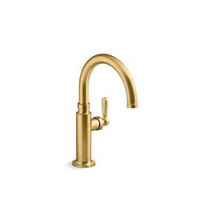 Edalyn By Studio McGee Single-Handle Bar Faucet in Vibrant Brushed Moderne Brass
