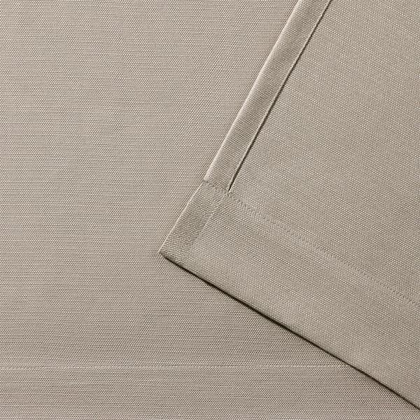 Delano Taupe Solid Light Filtering Grommet Top Indoor/Outdoor Curtain, 54 in. W x 84 in. L (Set of 2)