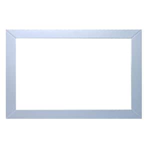 New Jersey 48 in. W x 30 in. H Large Rectangular Manufactured Wood Framed Wall Bathroom Vanity Mirror in Grey