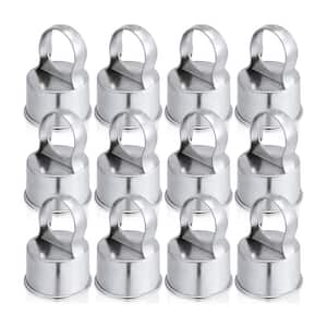 12-Piece Outdoor Aluminum Alloy Fence Repair Fitting, Chaining Eye Top for 2-3/8 in. OD Pipe, Size 2-1/2 in. x 1-5/8 in.