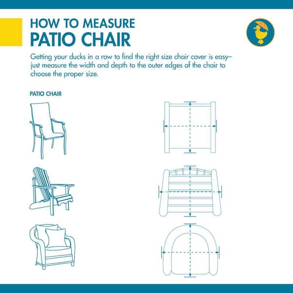 Classic Accessories Duck Covers Weekend 3.75 ft. Straw Patio Chair  Slipcover WSSWCH4520 - The Home Depot