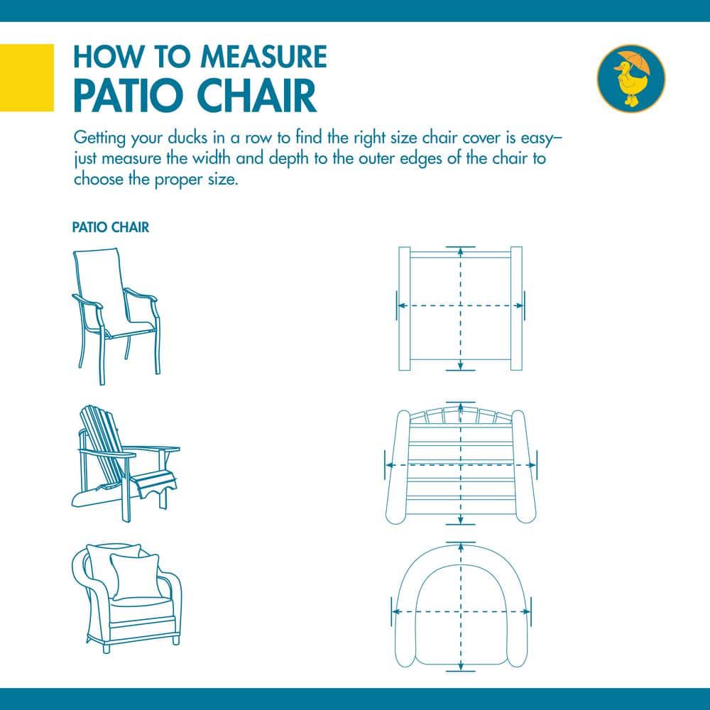Latte Water-Resistant Polyethylene Patio Chair Cover