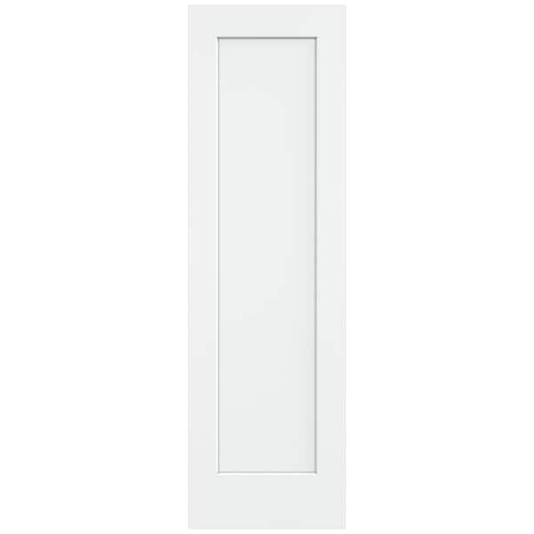 JELD-WEN 24 in. x 80 in. Madison White Painted Smooth Solid Core Molded Composite MDF Interior Door Slab