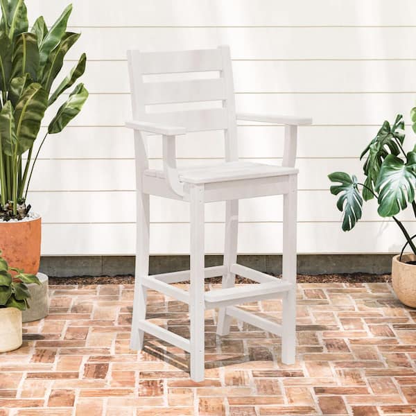 Grant Park Bar Arm Chair in White